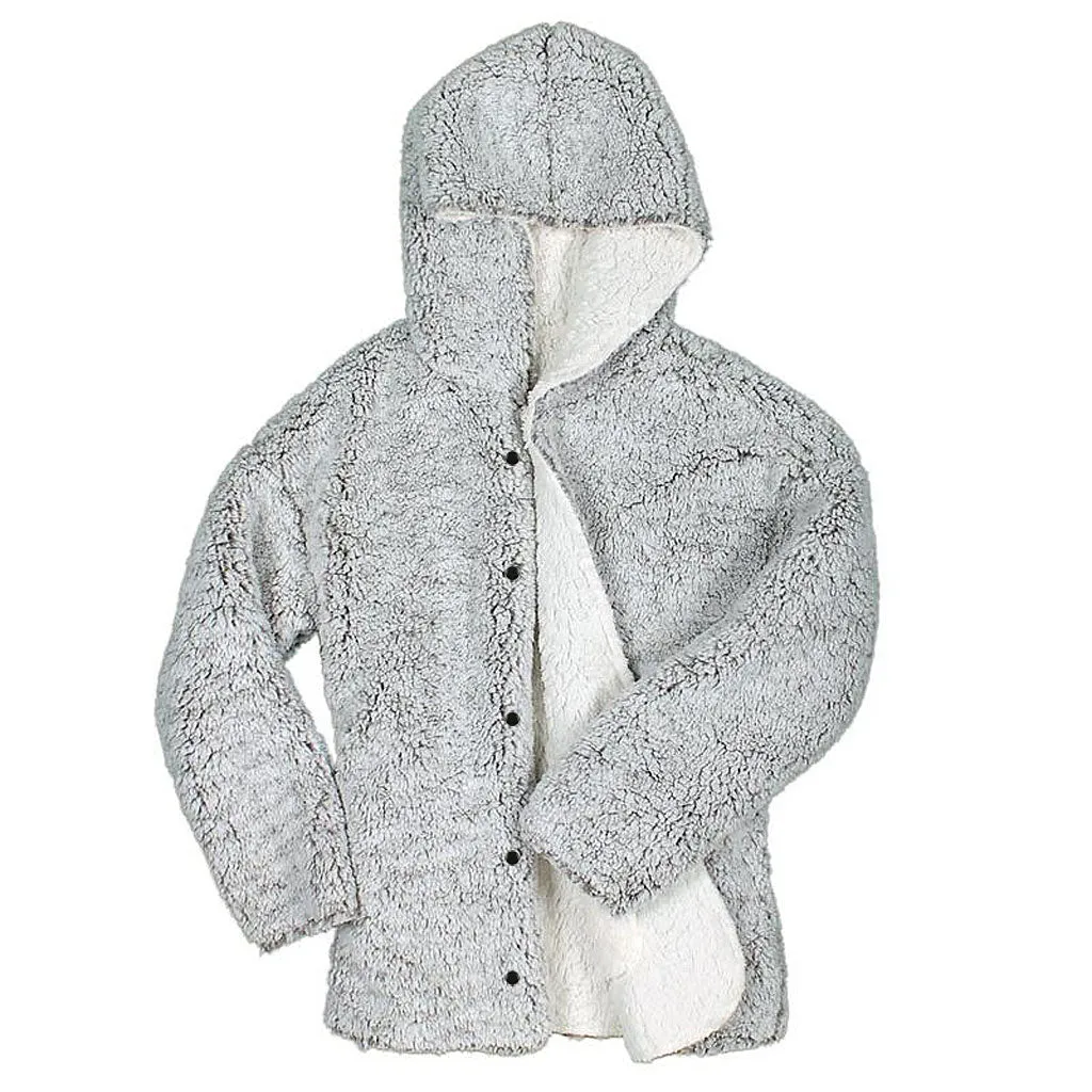 Scarborough Reversible Sherpa Hooded Cardigan