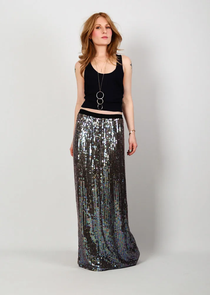 Sequin Maxi Skirt