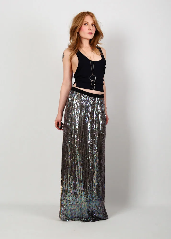 Sequin Maxi Skirt