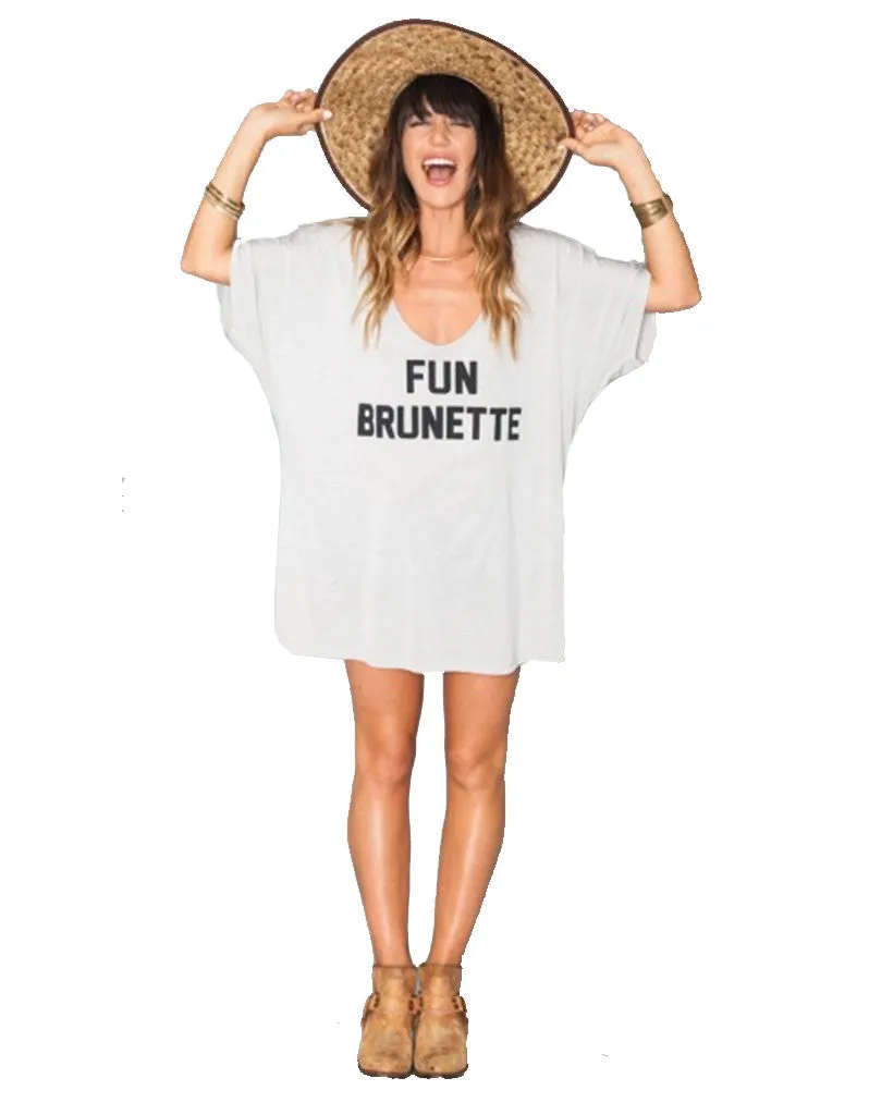 Show Me Your Mumu Benji Tunic Tee in Fun Brunette