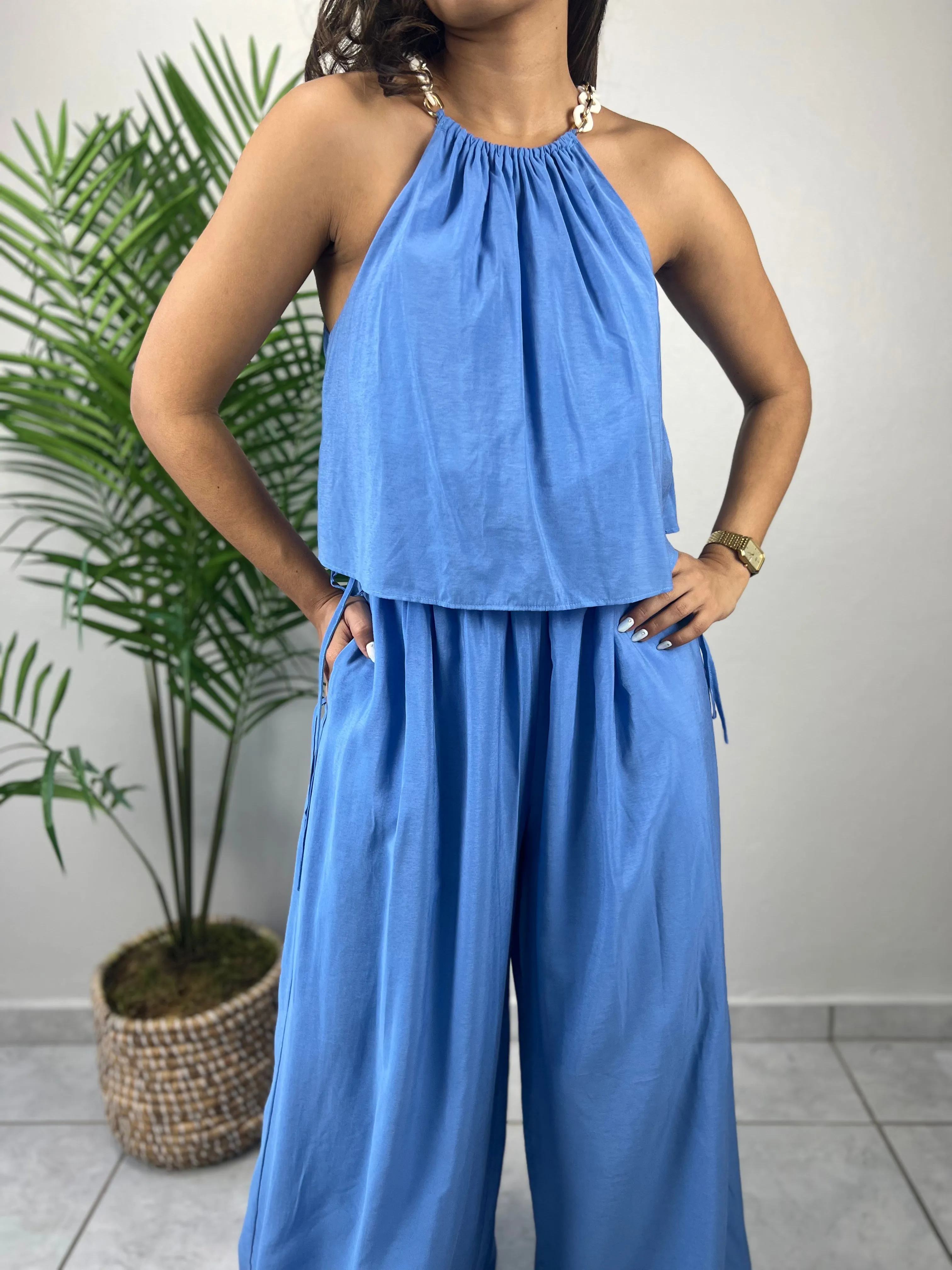 Sky Blue Jumpsuit