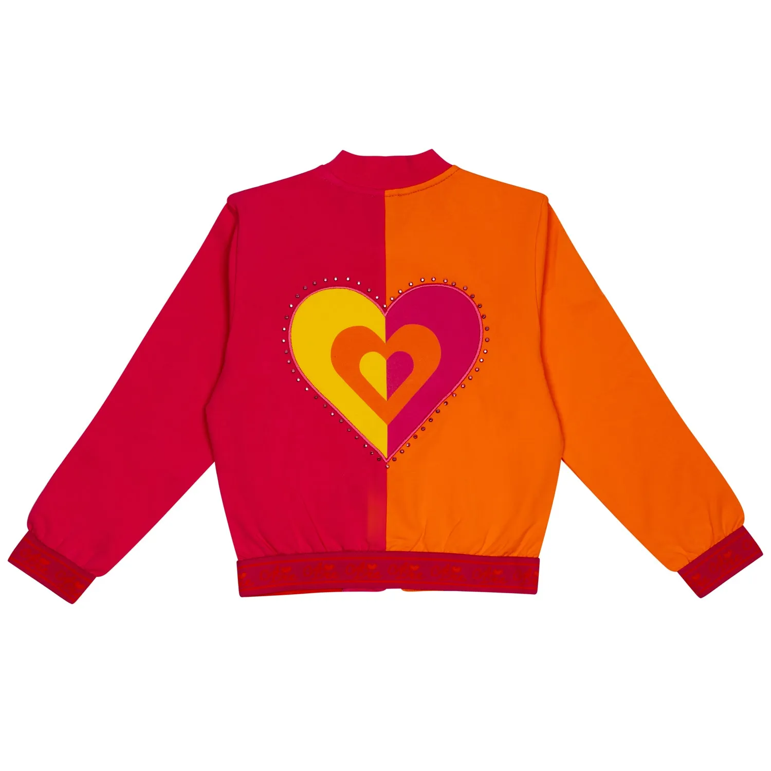 SS24 A Dee Girls Mandy Bold Hearts Bomber Jacket