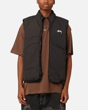 Stüssy 8 Ball Sherpa Reversible Vest Black