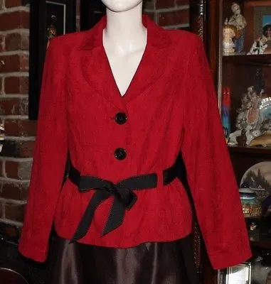 STUDIO I Red Jacket Size 10