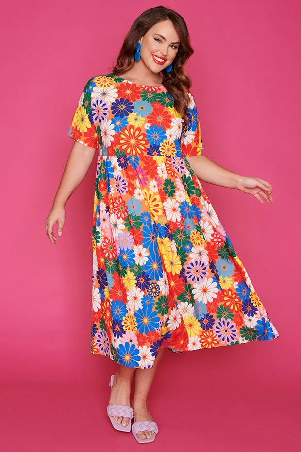 Superstar Hippy Floral Dress*