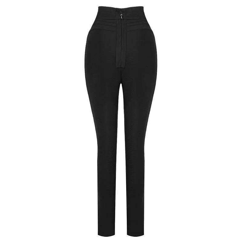 Tasha Elastic High Waist Leggings