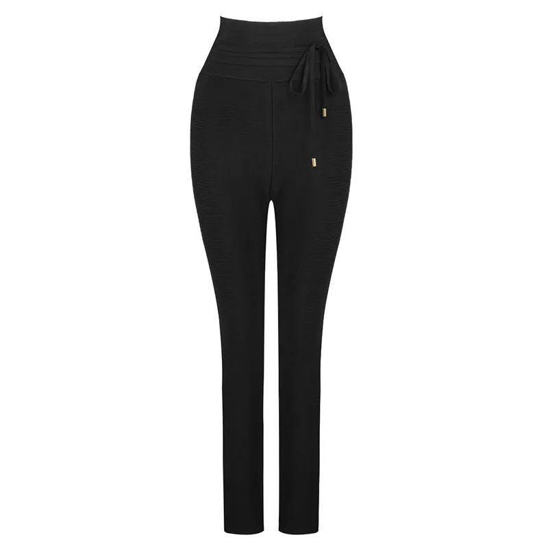 Tasha Elastic High Waist Leggings