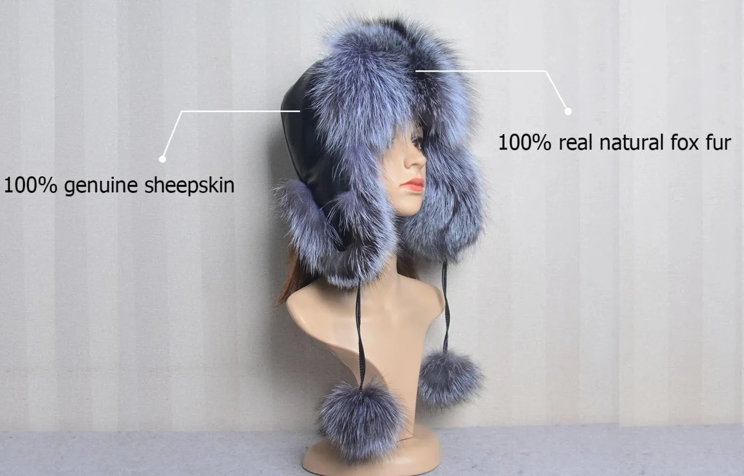 TEEK - Winter Real Fox Fluff Hat