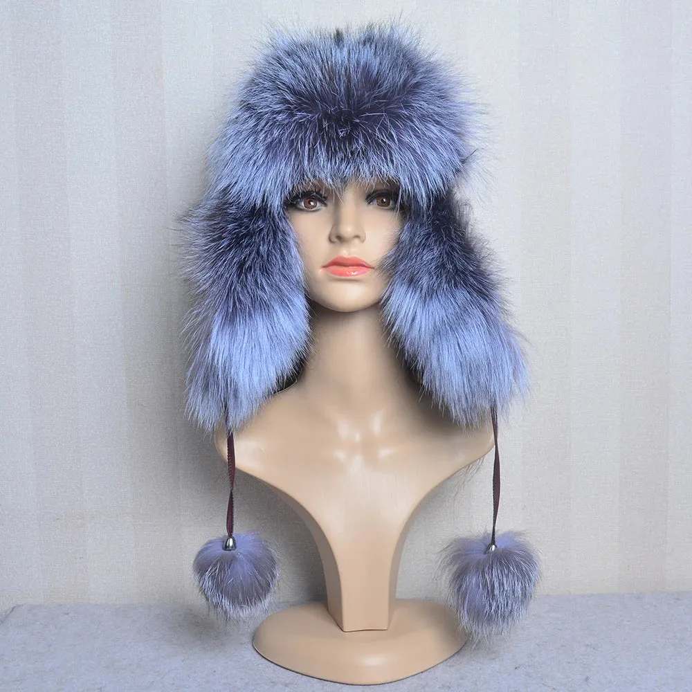 TEEK - Winter Real Fox Fluff Hat