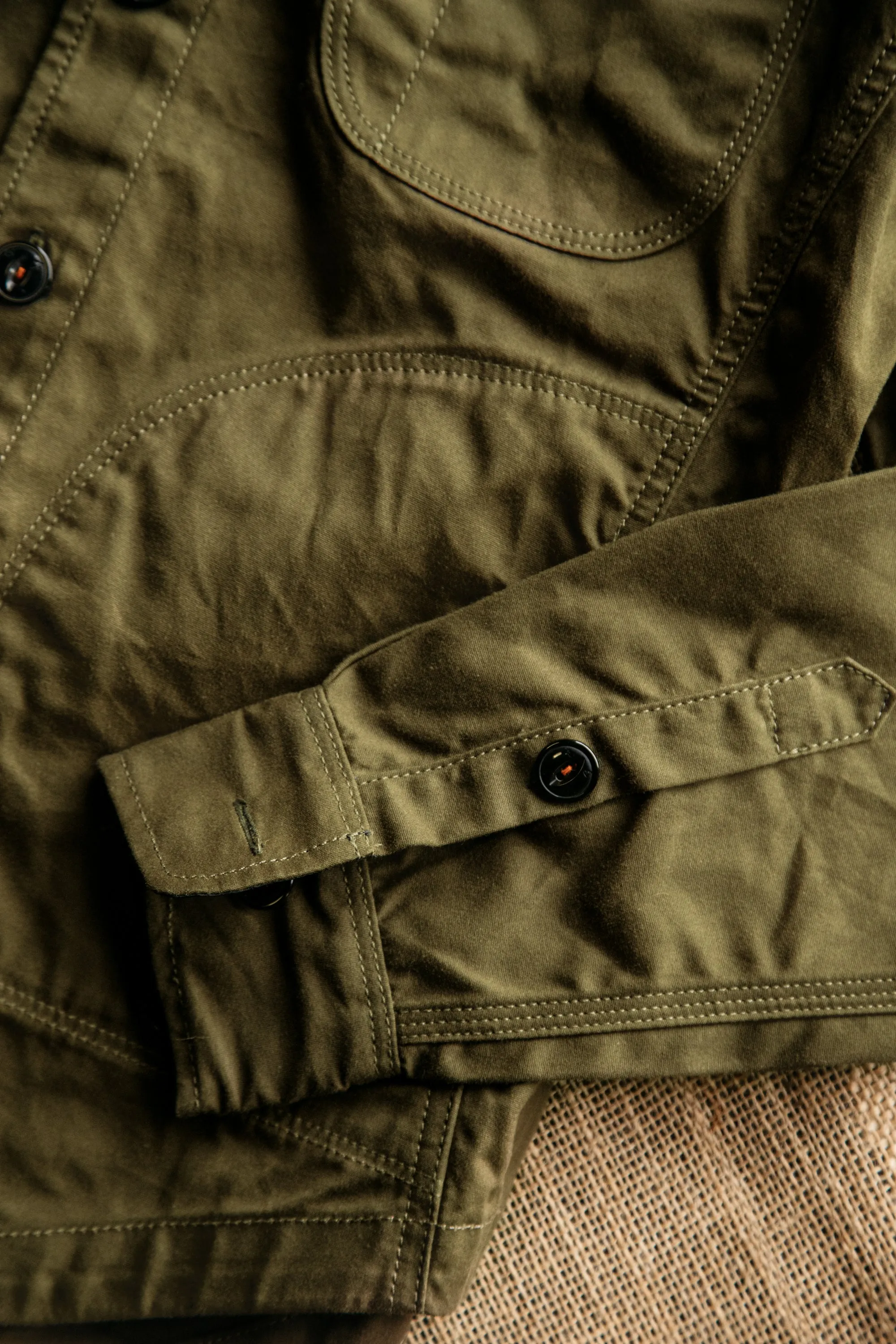 The Anvil Oxford Paraffin Wax Jacket - Military Green