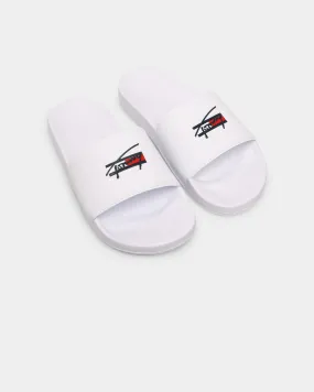 Tommy Jeans Signature Pool Slide White