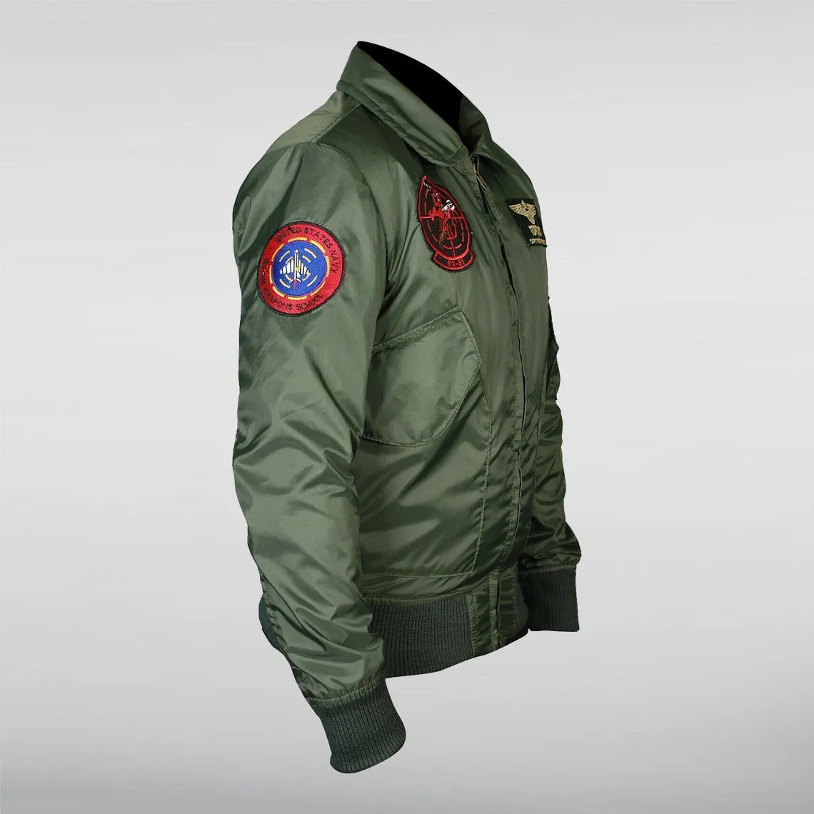 Top Gun Maverick Green Bomber Parachute Jacket