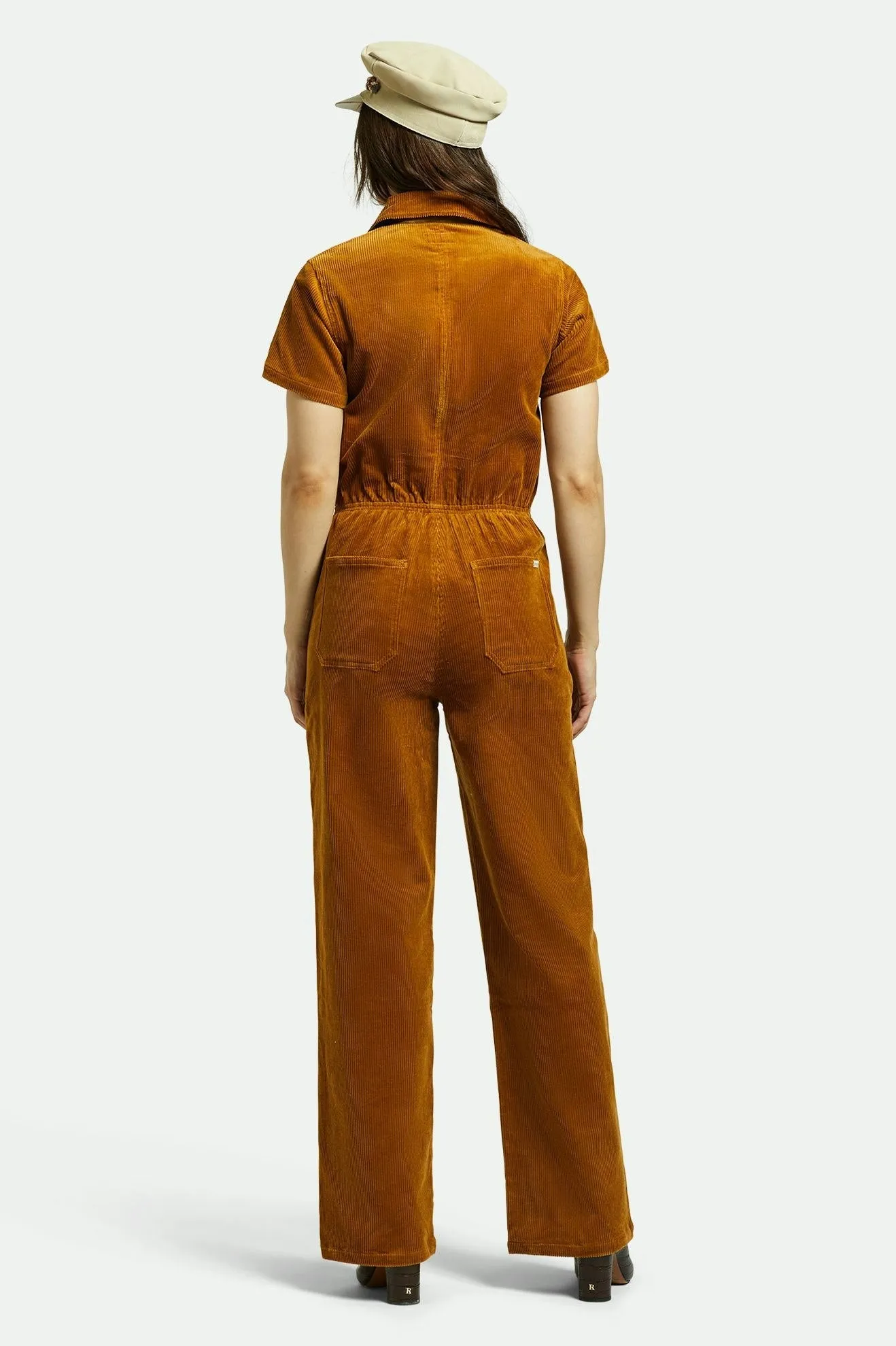 Utility Jumpsuit - Golden Brown Cord