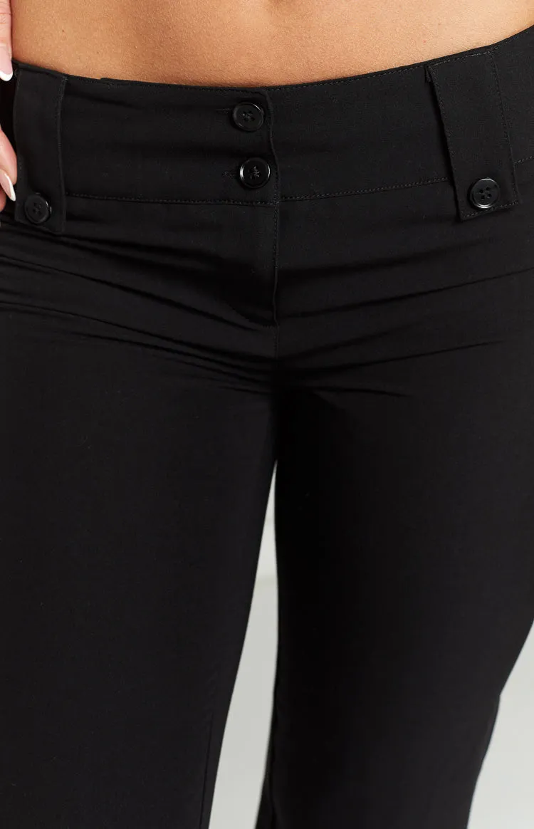 Vice Black Low Waist Pant