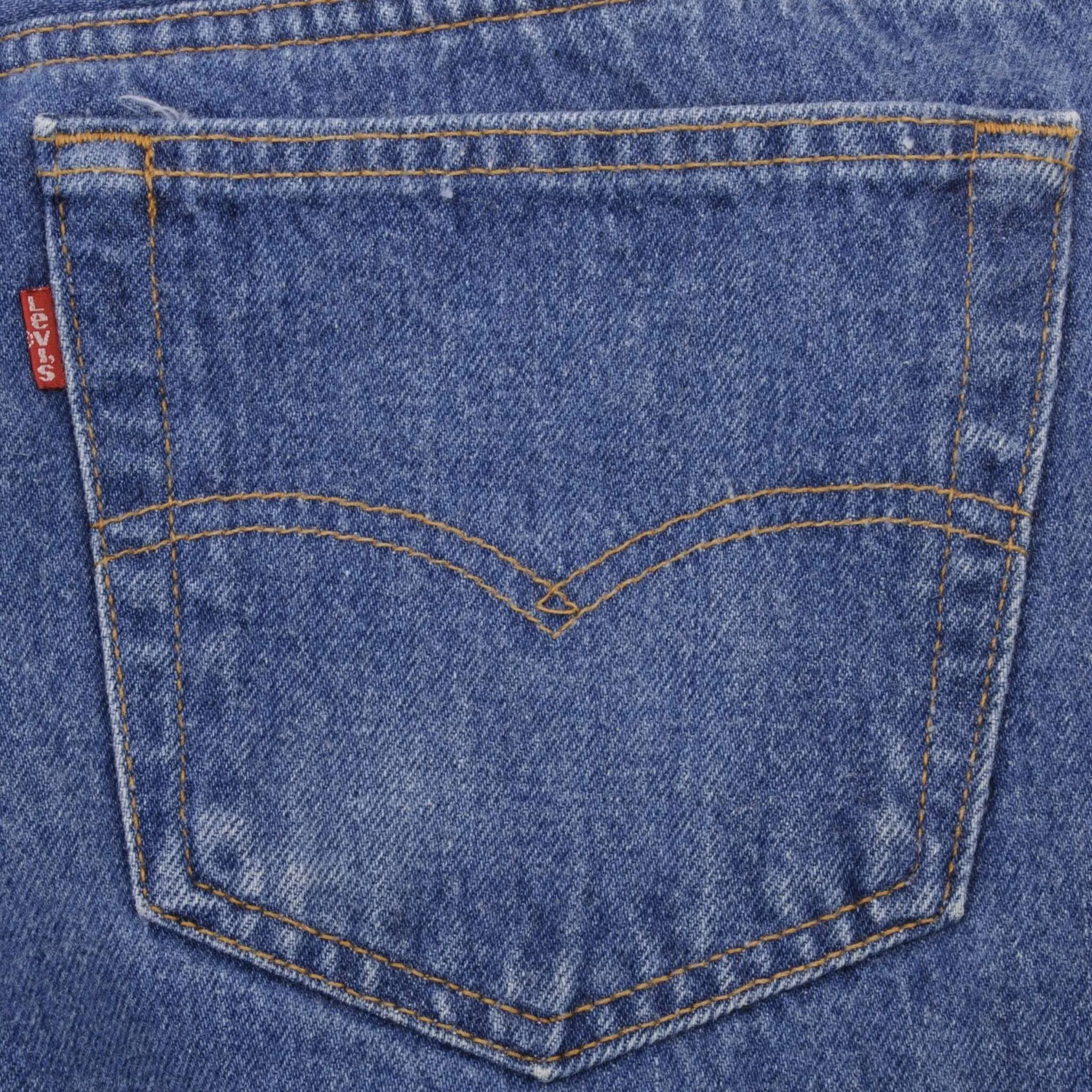 VINTAGE LEVIS 501 JEANS INDIGO 1980S SIZE W34 L30 MADE IN USA