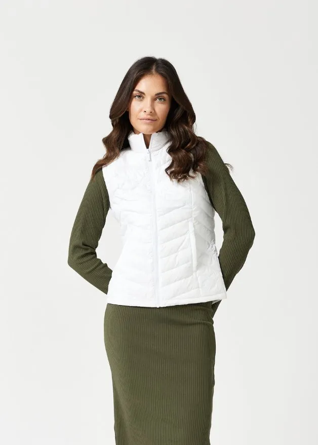 White Duck Down Puffer Vest