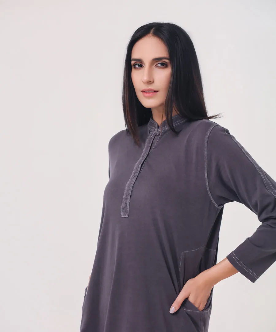 Women's Stone Wash Tunic Shirt