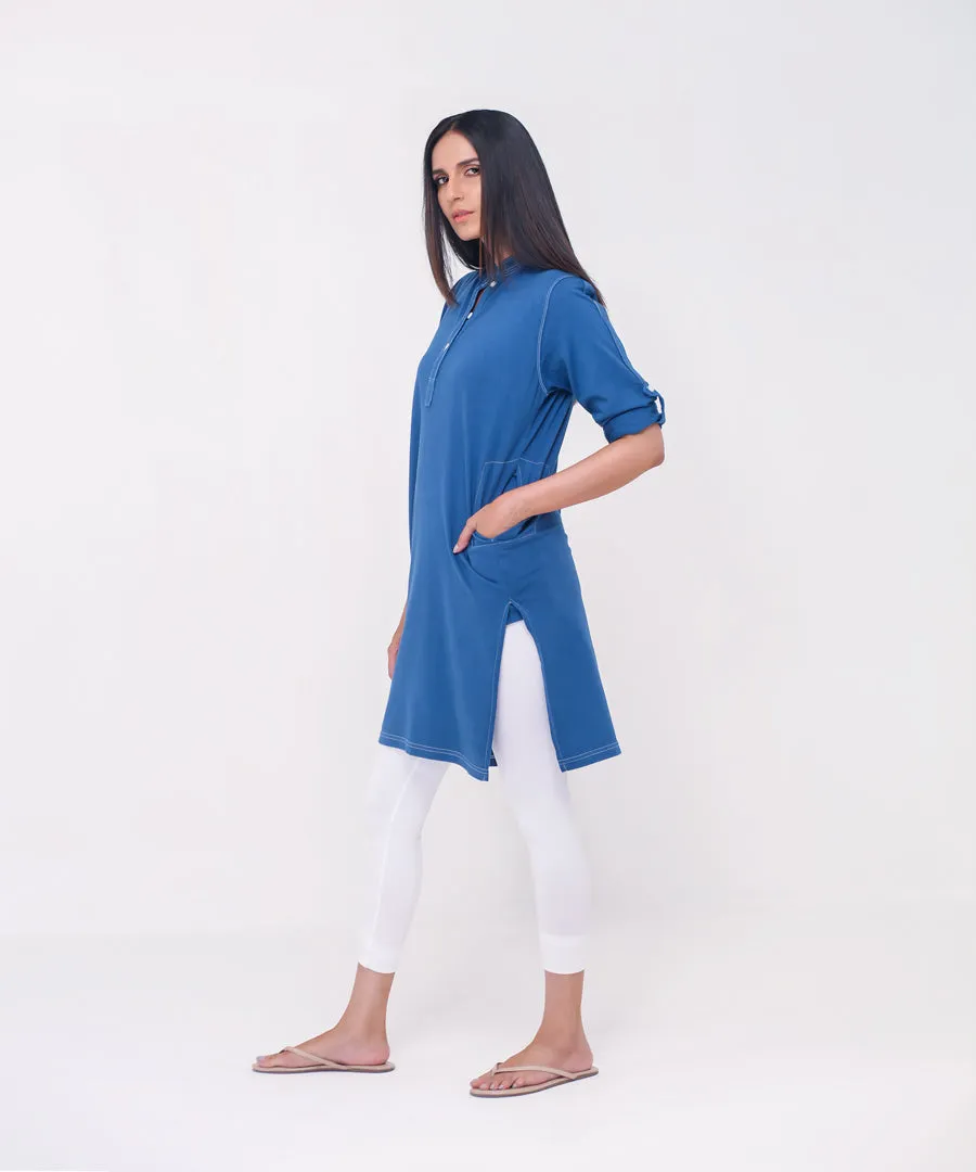 Women's Stone Wash Tunic Shirt