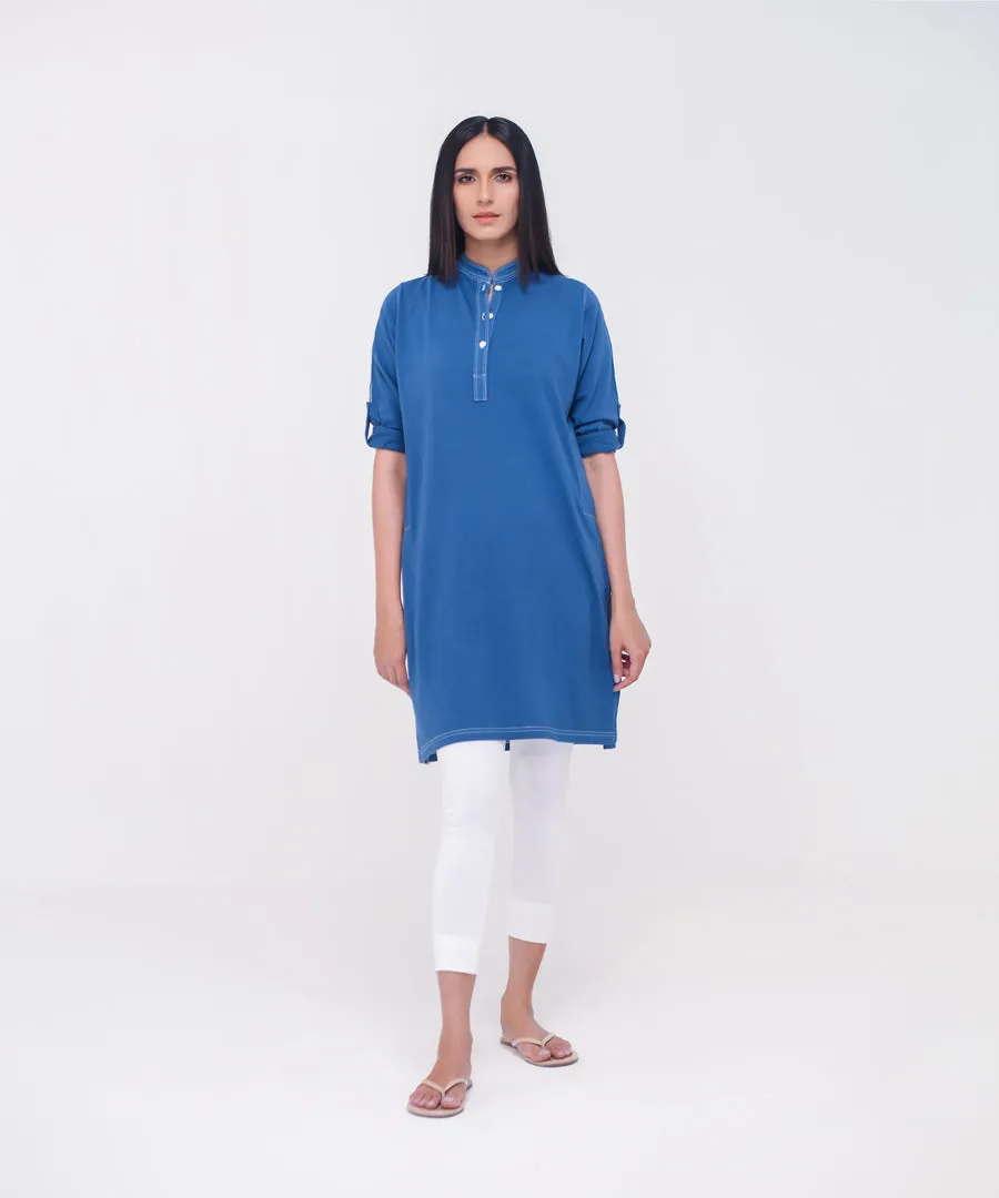 Women's Stone Wash Tunic Shirt