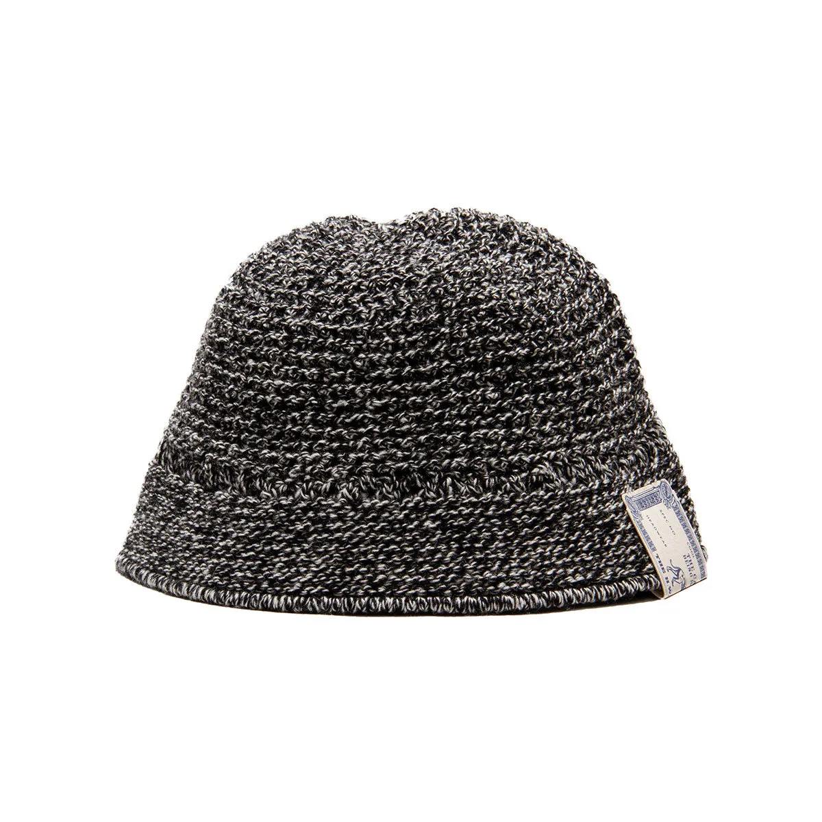 WOOL KNIT HAT - Black×White