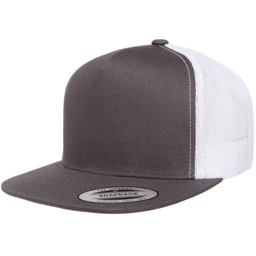 Yupoong 6006 Flat Billed Trucker Hat