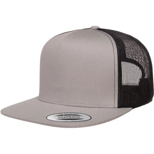 Yupoong 6006 Flat Billed Trucker Hat