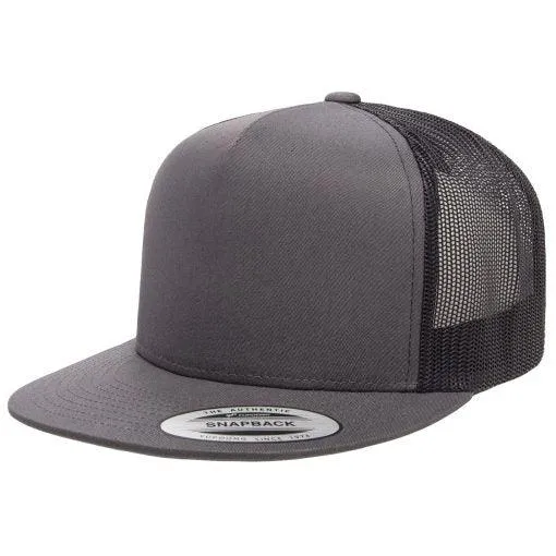 Yupoong 6006 Flat Billed Trucker Hat